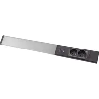 ChiliTec LED-Unterbauleuchte "Arusha" schwarz USB A+C PD, Licht neutralweiß