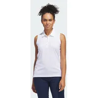 Adidas Ultimate365 Solid Sleeveless Poloshirt White XL