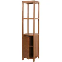 Mendler Teak-Regal HWC-M84, Badschrank Badregal Badezimmer, hochwertiges B-Grade-Teak (Kernholz,