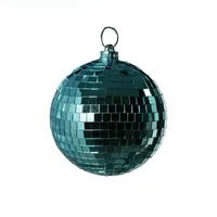 Satisfire Spiegelkugel 15cm blau Discokugel Mirrorball Party Disko Deko