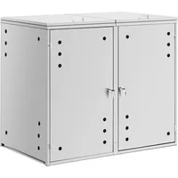 Uniprodo Mülltonnenbox - 2 x 240 l - Luftlöcher