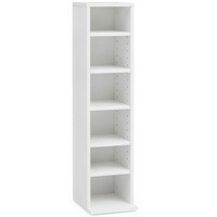 FineBuy CD-Regal Holz 21x90x20 cm Standregal Modern Bücherregal Schmal,