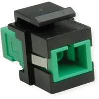 Roline Keystone LWL-Adapter SC/SC Simplex, Single Mode, OS2, APC