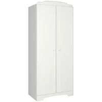 VCM ebuy24 Nilon Kleiderschrank 2 Türen Weiß