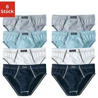 LE JOGGER Slip in grau-meliert, weiß, blau, marine |