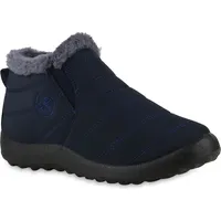 VAN HILL Winter Boots in Dunkelblau