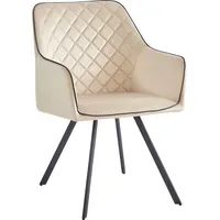 Kayoom Polsterstuhl Amber 125 Samt beige