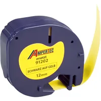 Ampertec Label Band kompatibel zu Dymo 91202 (S0721620) schwarz