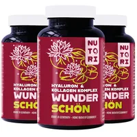 Nutori Wunder Schön Hyaluron Kollagen Komplex, 3 x 90