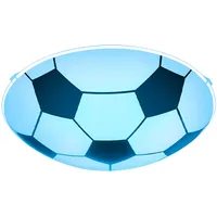 GLOBO Kinderzimmerlampe Deckenleuchte Schlafzimmerleuchte Deckenlampe Fußball, Metall Glas schwarz