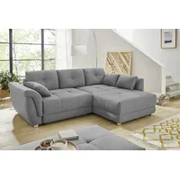  Ecksofa La Spezia Mikrofaser Grau Dunkelgrau