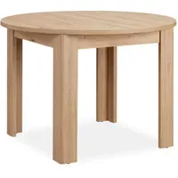 Homestyle4u Runder Esstisch 106 x 76 cm braun