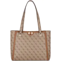 GUESS Schultertasche Orlina Logo Noel Tote Latte Logo /