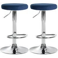 CLP 2er Set Barhocker Ponte Samt I Drehbarer Thekenhocker