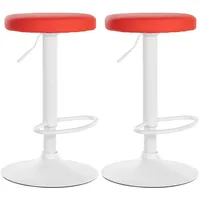 CLP 2er Set Barhocker Ponte Kunstleder I Drehbarer Thekenhocker