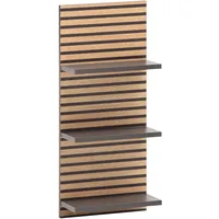 Schildmeyer Regal Katta 158592, anthrazit/Akustikpaneel Optik, 30,3 x 17,5