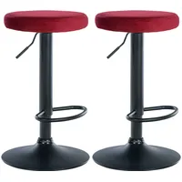 CLP 2er Set Barhocker Ponte Samt I Drehbarer Thekenhocker