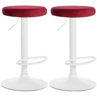 CLP 2er Set Barhocker Ponte Samt I Drehbarer Thekenhocker