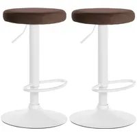 CLP 2er Set Barhocker Ponte Samt I Drehbarer Thekenhocker