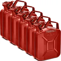 Bw BW® Kraftstoffkanister Metall Benzinkanister 5x 5 Liter Rot
