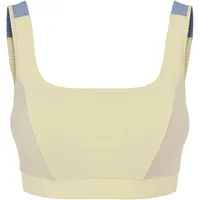 URBAN CLASSICS Damen Ladies Color Block Bra BH, softyellow/softseagrass/vablue,