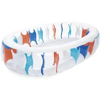 BESTWAY 54066 Ovaler Aufblasbarer Pool - White / Blue