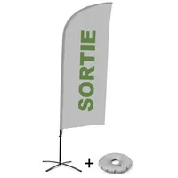Showdown Displays Beachflag - Komplett-Set - Exit - Französisch