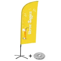 Showdown Displays Beachflag - Komplett-Set Frischer Saft - Niederländisch