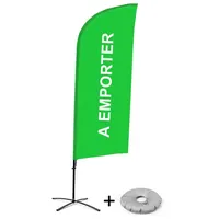 Showdown Displays Beachflag Alu Wind Komplett-Set Take Away Grün