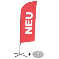 Showdown Displays Standregal Showdown Displays Beachflag Alu Wind Komplett-Set
