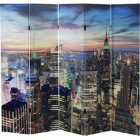 MCW LED-Paravent Spanische Wand Raumteiler Miami, Timer, netzbetrieben 180x200cm,