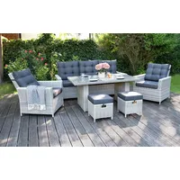 BellaVista Aluminium Luxus Set Asti Grau-Mix