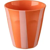 Koziol Nora Becher M gestreift orange-rosa