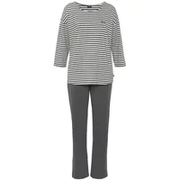 H.I.S. H.I.S Damen Pyjama anthrazit Gr.36/38