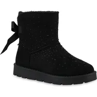 VAN HILL Damen Warm Gefütterte Winter Boots Stiefeletten Bequeme