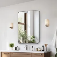 Vevor VEVRO rechteckiger Wandspiegel Schminkspiegel Badezimmerspiegel