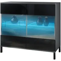 Vladon Kommode Bari V3 (Moderner Küchenschrank, mit 2 großen