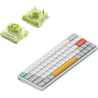 Nuphy Air60 V2 kabellose Mini-Tastatur mit Beleuchtung,Unterstützung QMK/VIA Kompatibel