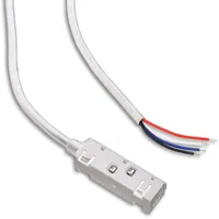 ISOLED Track48 Stromeinspeisung mit 50cm Anschlusskabel, weiß, max. 6A,