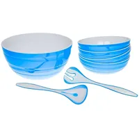 Genius 26090 Salat-Schüssel-Set 7-teilig, blau