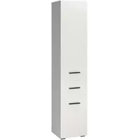 INOSIGN Skara Hochschrank 38 x 180 cm Weiß Kunststoff/Metall/MDF