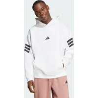 Adidas Future Icons 3-Streifen Kapuzenpullover White M