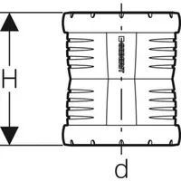 Geberit Silent-Pro Überschiebemuffe d125mm
