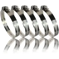 Buri Schlauchschellen Edelstahl 14-27mm [5 Stück] Profi 304 Qualität