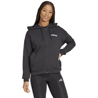 Adidas Essentials Linear French Terry Reißverschlusspullover Black / White