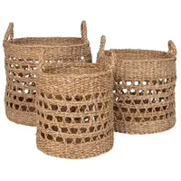 VCM ebuy24 Korb Balok 3er Set Natur 36 x