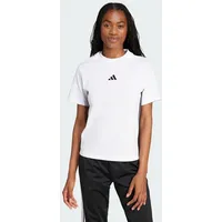 Adidas Essentials 3-Streifen Cotton Kurzarm-T-Shirt White / Black XL