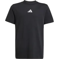 Adidas Unisex Kinder Essentials T-Shirt, Black/White, 9-10 Years