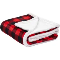 Beliani Kuscheldecke Liquorice 150 x 200 cm) Rot