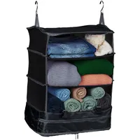 Relaxdays Gepäck Organizer zum Hängen, HBT 55x44x30 cm, Kofferorganizer